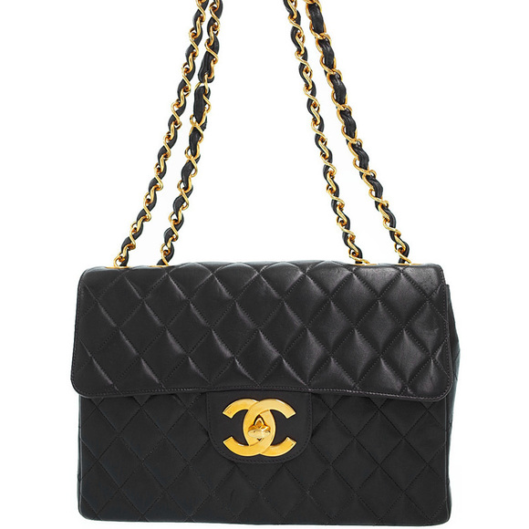 Chanel Deca Matelasse Chain Shoulder Bag Lambskin - Picture 1 of 9